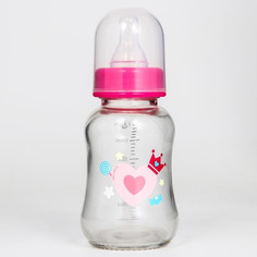 Бутылочки Бутылочка Mum&Baby для кормления стекло стандартное горло средний поток от 3 мес. 150 мл