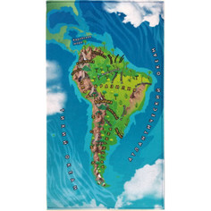 Обучающие плакаты Учитель Учим материки: Южная Америка игровая обучающая фетр-карта
