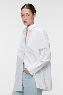 блузка женская Рубашка oversize хлопковая в пижамном стиле Befree