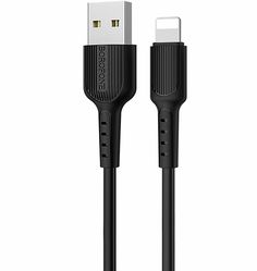 Дата-кабель Borofone BX16 Easy, USB - Lightning, черный (99512)