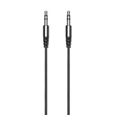 Аудиокабель OLMIO AUX 3.5(m)-3.5(m), 1.2м, черный
