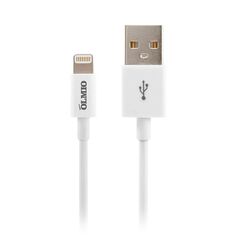 Кабель OLMIO MFI USB 2.0 - Apple iPhone/iPod/iPad 8pin, 1м, белый