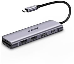 Хаб UGREEN CM195 (70411) Space Gray
