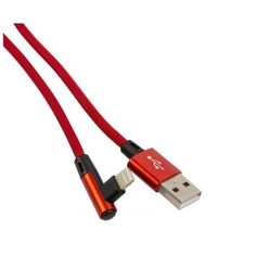 Дата-Кабель Red Line USB - 8 – pin для Apple, L-образный, красный