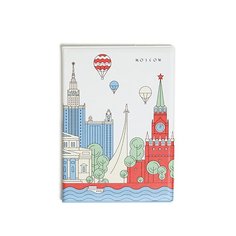 Обложка для паспорта &quot;Туристическая Москва&quot;, 8,5 х 12,5 см Heart of Moscow