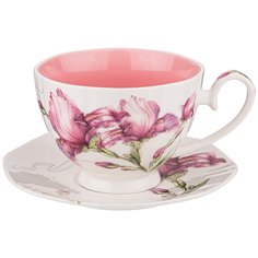Набор чайный фарфор, 2 предмета, на 1 персону, 240 мл, Lefard, Blossom, 165-505, белый