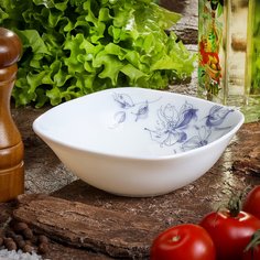 Салатник стеклокерамика, квадратный, 16 см, 0.4 л, Авиньон, Daniks, FFW65/X359