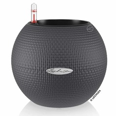 Кашпо с автополивом Lechuza puro 20x16x18 см уголь (13364)