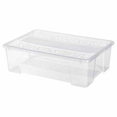 Контейнеры, корзинки, ящики для хранения ящик БЫТПЛАСТ Tex-Box 28л 57х38х17см с крышкой пластик прозрачный