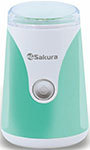 Кофемолка Sakura SA-6157BL 150Вт 50гр бел/бирюз