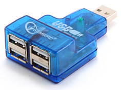 Хаб USB Gembird 4 Ports UHB-CN224