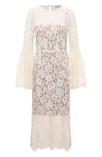 Платье из хлопка и вискозы self-portrait