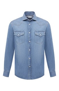Джинсовая рубашка Brunello Cucinelli