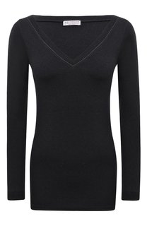 Хлопковый пуловер Brunello Cucinelli