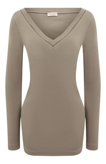 Хлопковый пуловер Brunello Cucinelli