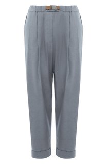 Брюки изо льна и вискозы Brunello Cucinelli