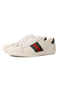 Кожаные кеды Ace Gucci