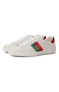 Кожаные кеды Ace Gucci