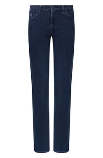 Джинсы с отделкой из кожи аллигатора Zilli