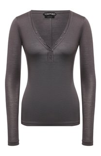 Лонгслив из смеси шелка и шерсти Tom Ford