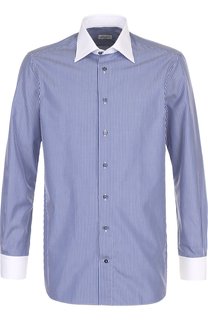 Хлопковая сорочка с воротником кент Zilli