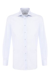 Хлопковая рубашка с воротником кент Zilli