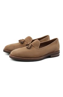 Замшевые лоферы Brunello Cucinelli