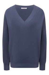 Хлопковый пуловер Brunello Cucinelli