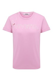 Хлопковая футболка Vivetta