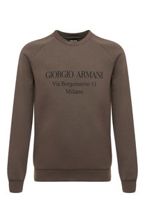 Хлопковый свитшот Giorgio Armani