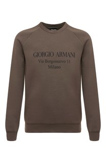 Хлопковый свитшот Giorgio Armani