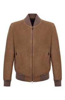 Замшевый бомбер Brioni