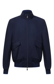 Бомбер из шерсти и шелка Zilli Sport