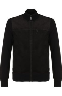 Кашемировый бомбер на молнии с воротником-стойкой Zilli