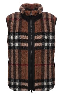 Жилет из шерсти и кашемира Hillend Burberry