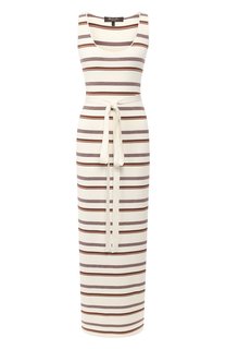 Платье из смеси шелка и хлопка Loro Piana