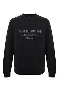 Хлопковый свитшот Giorgio Armani