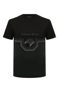 Хлопковая футболка Stefano Ricci