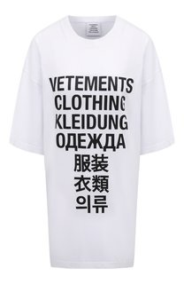 Хлопковая футболка VETEMENTS