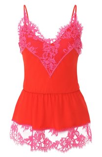 Топ с кружевной отделкой MSGM