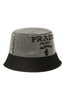 Панама с отделкой стразами Prada