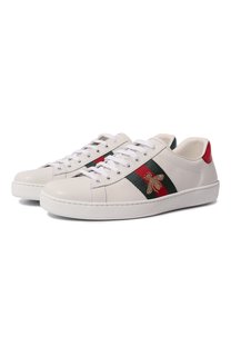 Кожаные кеды New Ace Gucci