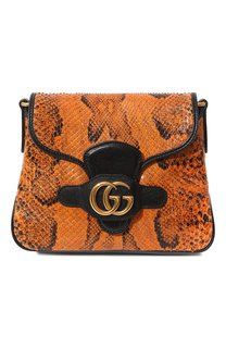 Сумка Dahlia small из кожи питона Gucci