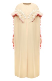 Кейп из шелка и шерсти Gucci