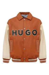 Кожаный бомбер HUGO