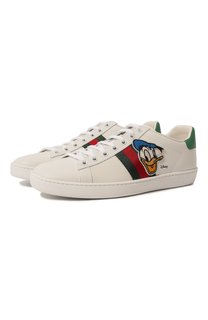 Кожаные кеды Disney x Gucci Gucci