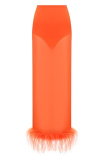 Юбка с отделкой перьями Giuseppe di Morabito