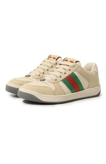 Комбинированные кеды Screener Gucci