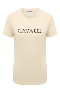 Хлопковая футболка Roberto Cavalli