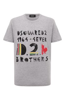 Футболка из хлопка и вискозы Dsquared2